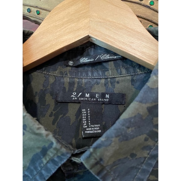 Camo Button Up - Picture 2 of 3